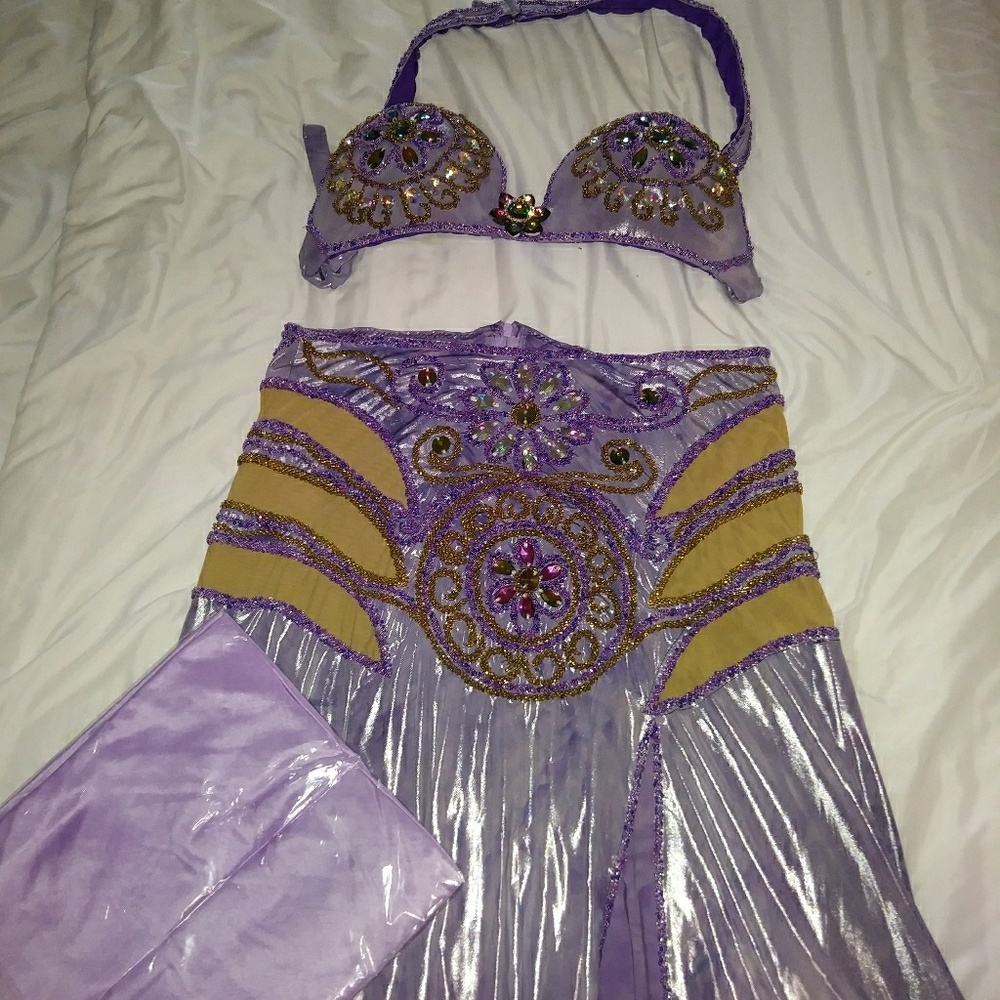 Belly dancer top & skirt set